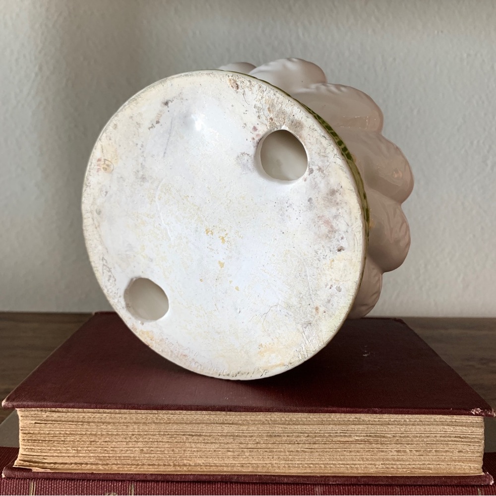 Vintage Porcelain Gaggle Of Geese Holland Mold ? Planter - Picture 4 of 6